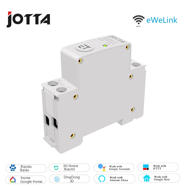 Автоматический выключатель Jotta WiFi дистанционное управление eWeLink голосовое с Google