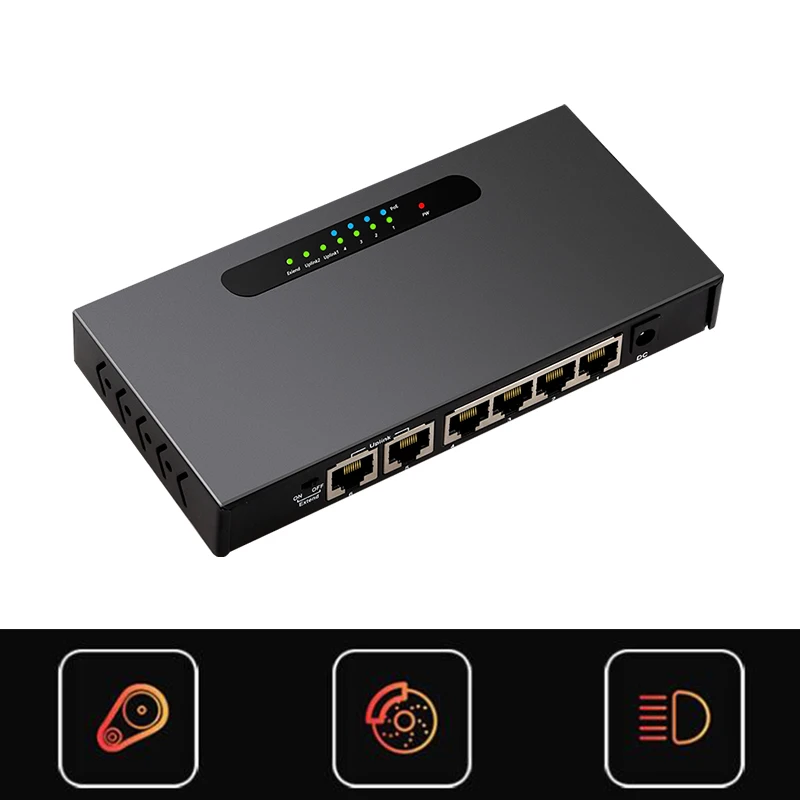 4 порта 10/100 PoE+ 2 порта Uplink Ethernet коммутатор 802.3af 48 в 250 м POE Быстрый сетевой коммутатор для видеонаблюдения IP камера Прямая поставка