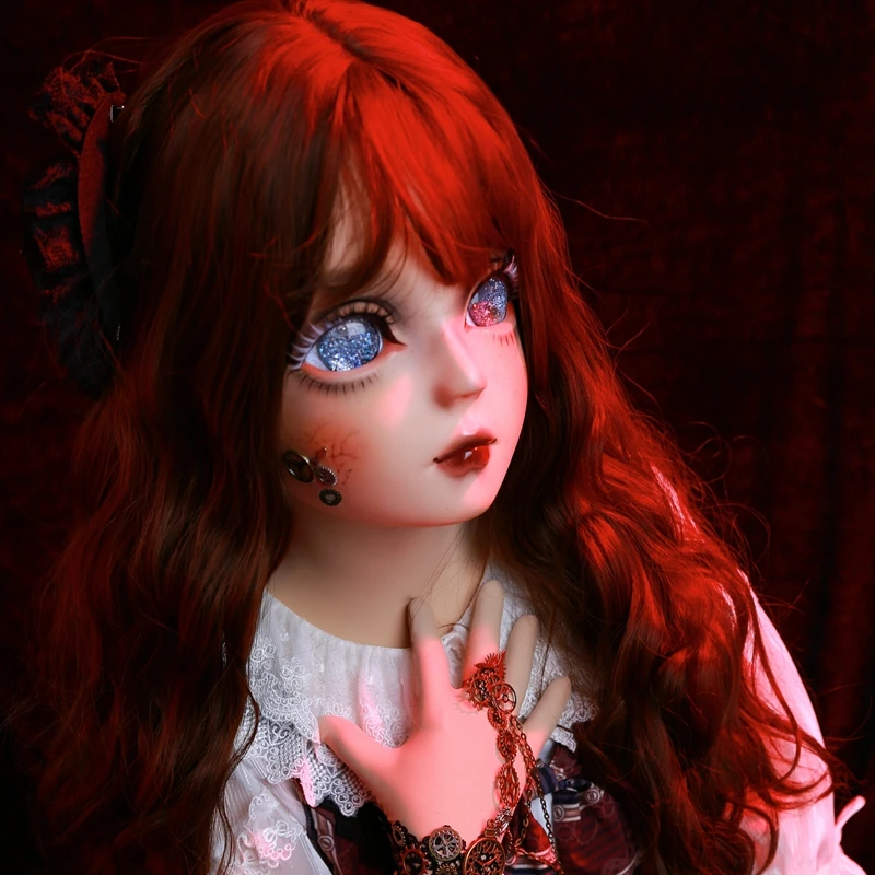 HIDOLLS 18) ручная работа женская девочка кремнезема Смола БДСМ секс Трансвестит кукольная Маска Косплей страшные BJD кигуруми маски