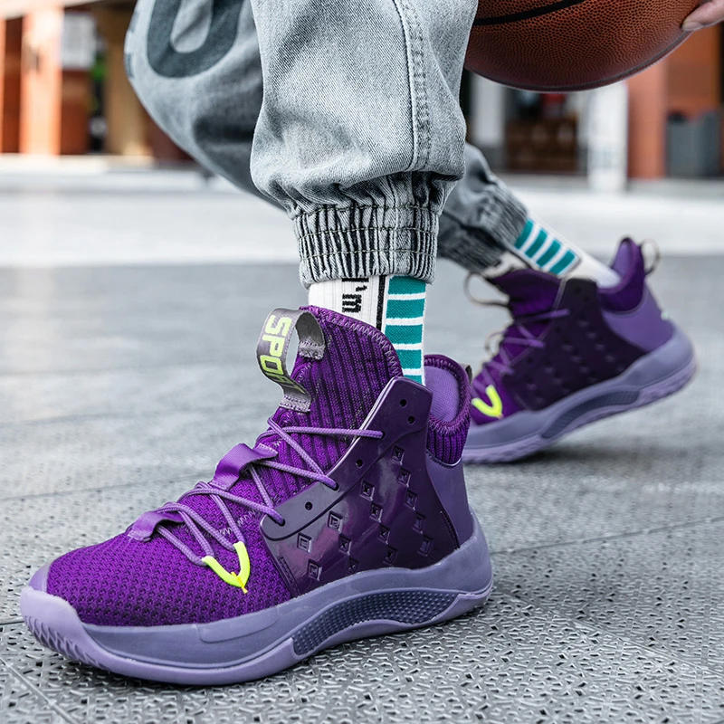 Zapatillas de baloncesto de colores brillantes para hombre, zapatos  deportivos de baloncesto para caminar, botines de entrenamiento para  Primavera, baloncesto al aire libre|Calzado de baloncesto| - AliExpress