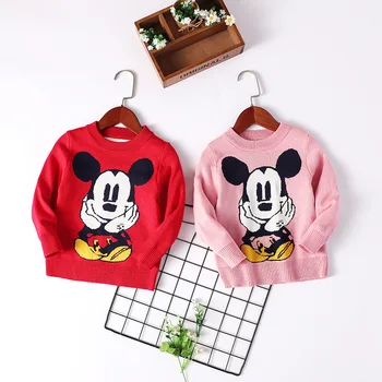 

Mickey Sweaters for Girls Winter Pullover Cartoon Sweaters for Boy Cute Children Clothes Christmas Sweater Boys Knitting Clothes
