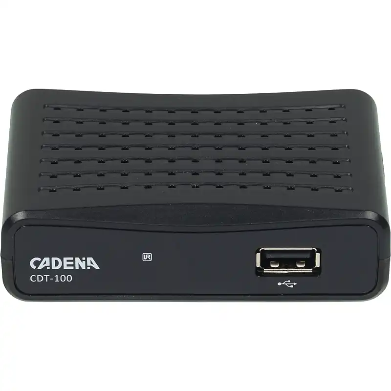 Ресивер DVB-T2 CADENA CDT-100, черный, (046/91/00050627)