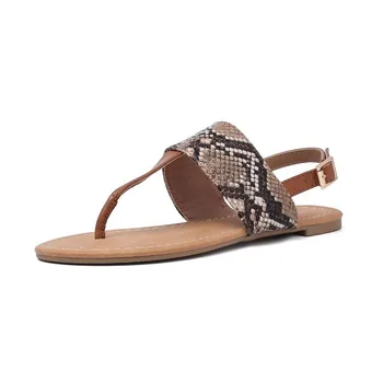 

2019 Exceed Fine Fiber Word Buckle Bring Style Flat Bottom Will Code Sandals