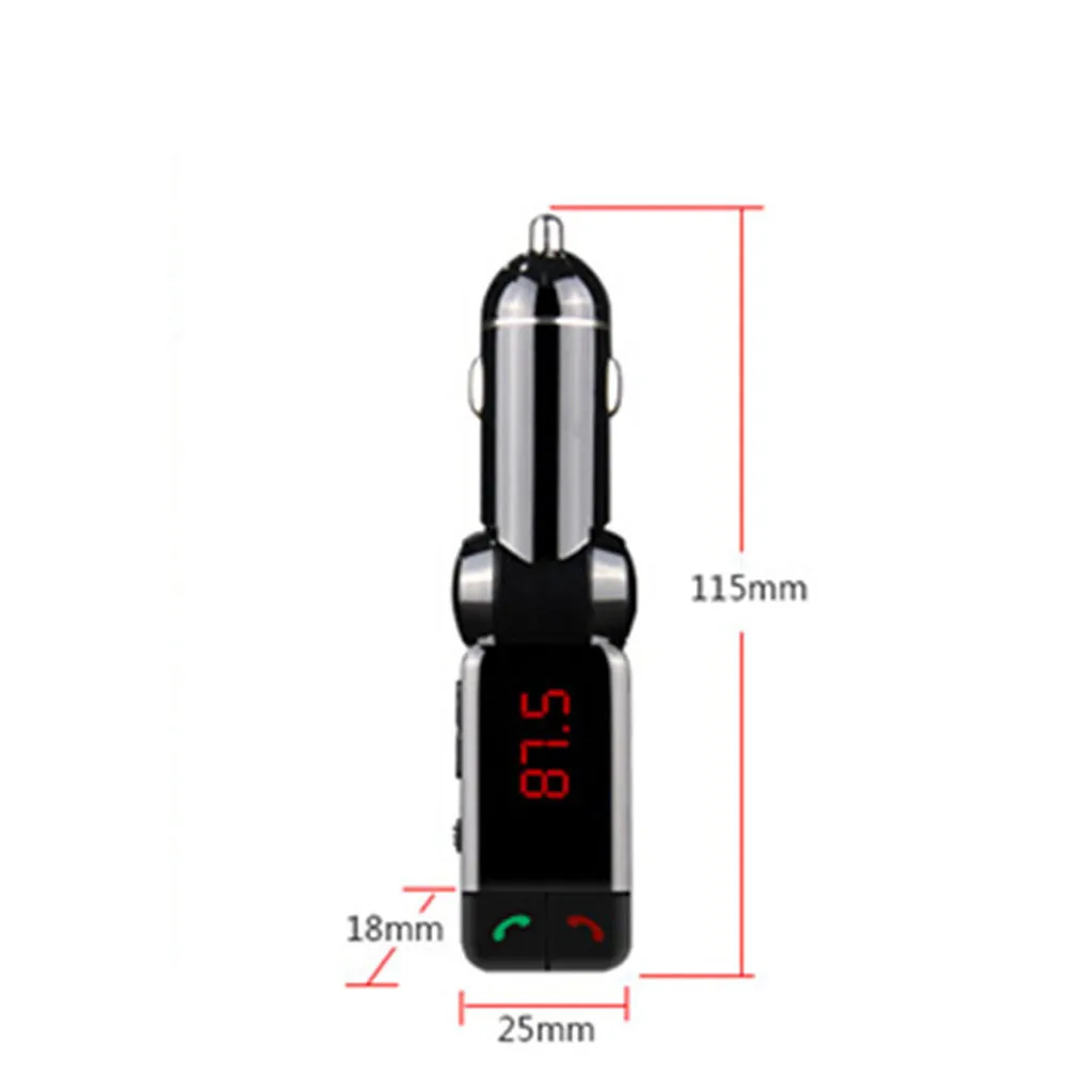 BC06B двойной USB Bluetooth Handsfree автомобильный комплект зарядное устройство fm-передатчик MP3-плеер Поддержка музыки в MP3/WMA/WAV/APE/FLAC формат# BA