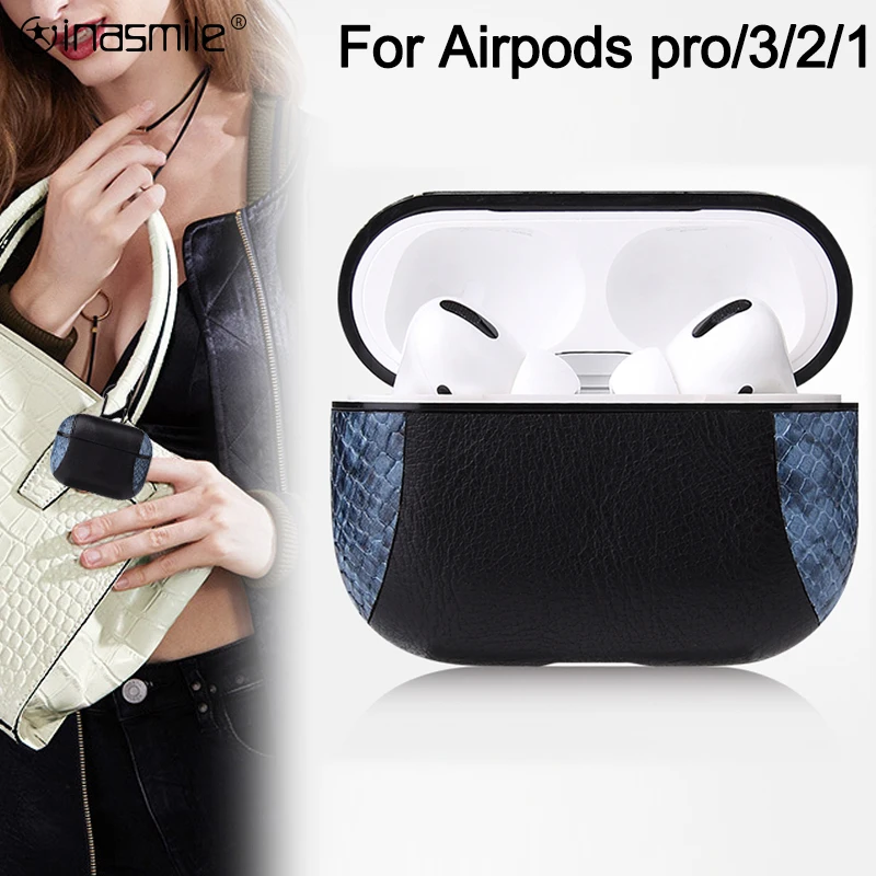 Роскошный кожаный чехол для Apple Air pods 3 Pro защитный чехол для Apple Airpods Pro противоударный чехол для Airpods Pro 3 2 1 чехол