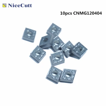 

10pcs CNMG120404-NFM processing stainless Carbid Insert Tool Set Lathe Machine Turning Insert Cutting Tool for Tool Holder DCLNR