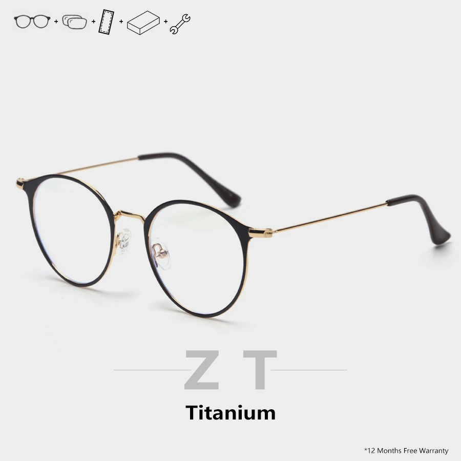 

ZT 7 Colors Round Prescription Glasses Women Men Oculos Photochromic Myopia Eyewear Brillen Okulary Korekcyjne Meskie