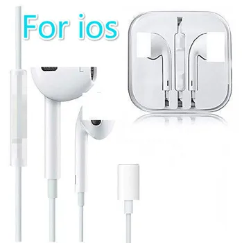 

For IPhone 7 In Ear Stereo headset Wired Bluetooth Earphone With Mic Hands-free Head set for iPhone 8 7 Plus X XR XS Max 11