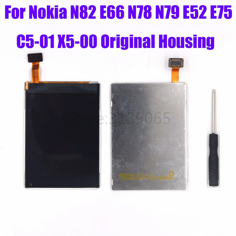 Оригинальный ЖК дисплей для Nokia X5 00 6202c 6208 6120 N82 E66 N78 N79 E52 E75|Экраны мобильных