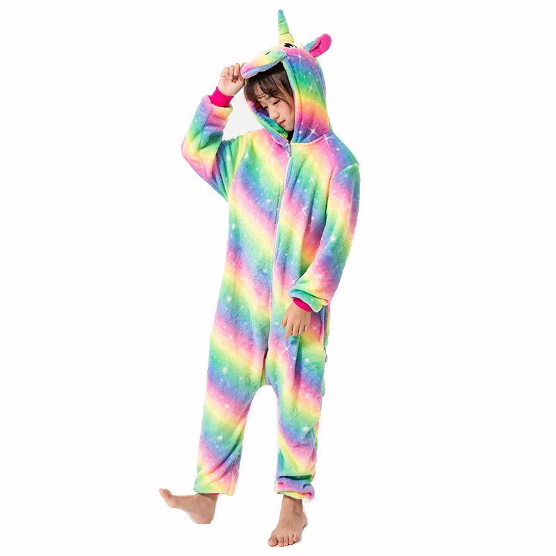 Kigurumi Stitch Pajamas Unicorn For Children Baby Girls Pyjamas Boys Sleepwear Animal Lion Licorne Onesie Kids Costume Jumpsuit
