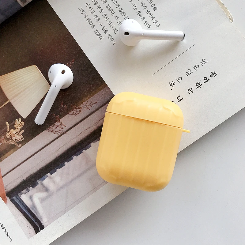 Чехол для AirPods, милый простой мини-бокс, Мультяшные аксессуары, защитный силиконовый чехол, Роскошный чехол для Air pods 2, чехол для наушников, funda - Цвет: A5