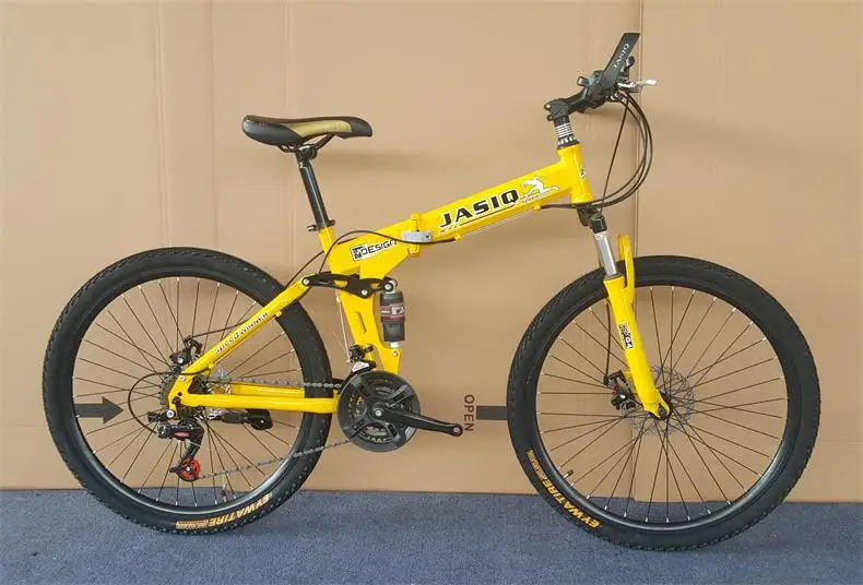 Folding Mountain Bike mountain bike 26-inch steel 21-speed bicycles dual disc brakes variable speed road bikes racing bicycle