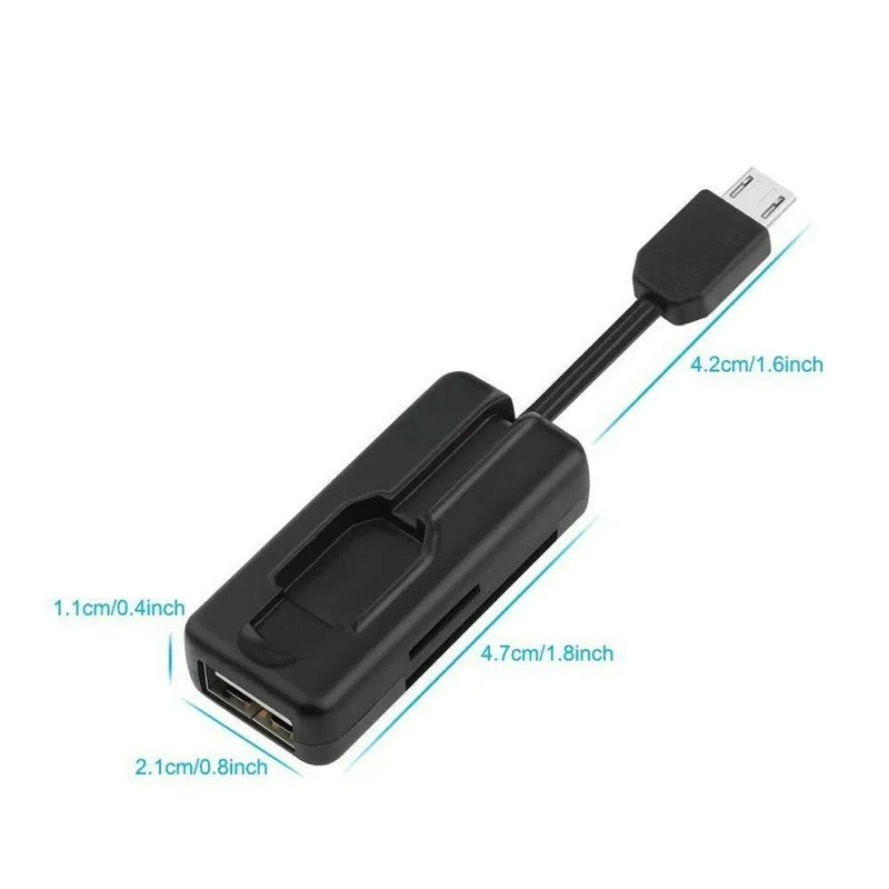 Мульти в 1 Micro-USB 2,0 кард-ридер Plug-and-play безопасные цифровые карты памяти телефон OTG Кабель-адаптер для Android ноутбука ПК