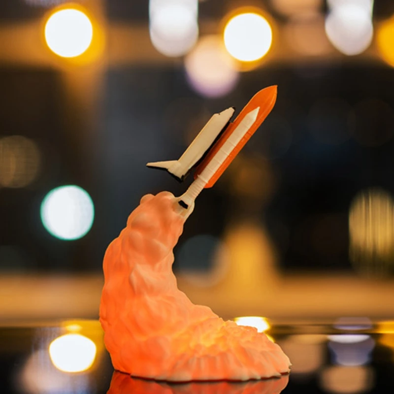 

Newest 3D Print Saturn V Lamps Rechargeable Night Light Apollo 5 for Moon Land Space Lover As Room Decoration