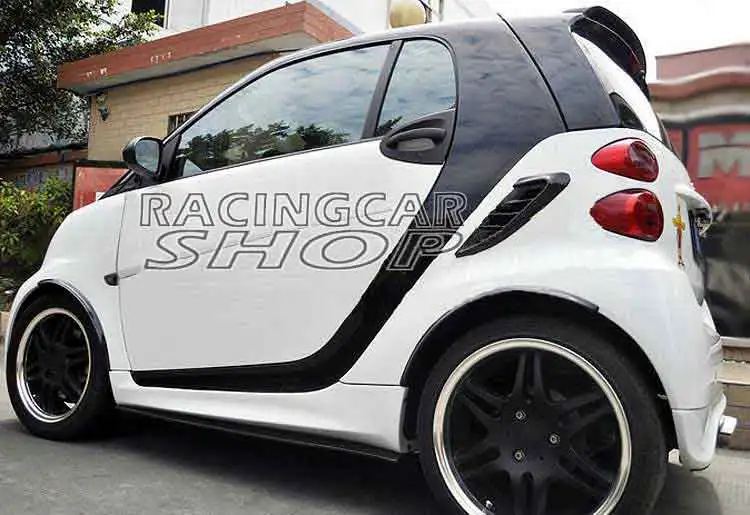 Настоящее углеродное волокно B стиль задний спойлер на крыше крыло для Smart Fortwo 2008-2013 M055