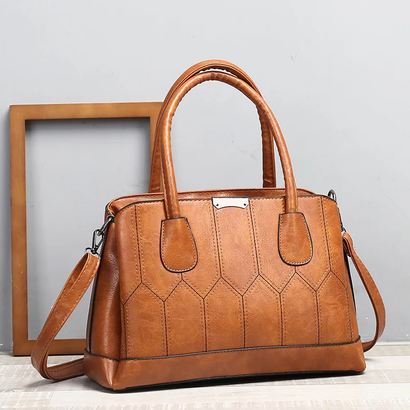 

2018 New Style Korean-style Handbag Casual Fashion Fashion Bag Women's PU Leather Shoulder Oblique Bag