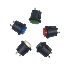 

50pcs/lot R13-507K 16mm Buckle Lockless 250V 3A Push Button Switch Metal Tactile Self-Reset Interruptor Bouton Poussoir
