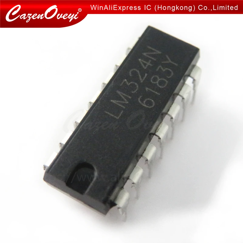 10 шт./лот LM324N DIP14 LM324 DIP-14 новая и оригинальная фотография | Электронные компоненты