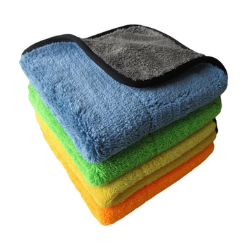 

1pcs 45x38cm Super Thick Car Plush Microfiber Detailing Wax Polishing Towel For Car And Home Polishing Washing And Detailing,
