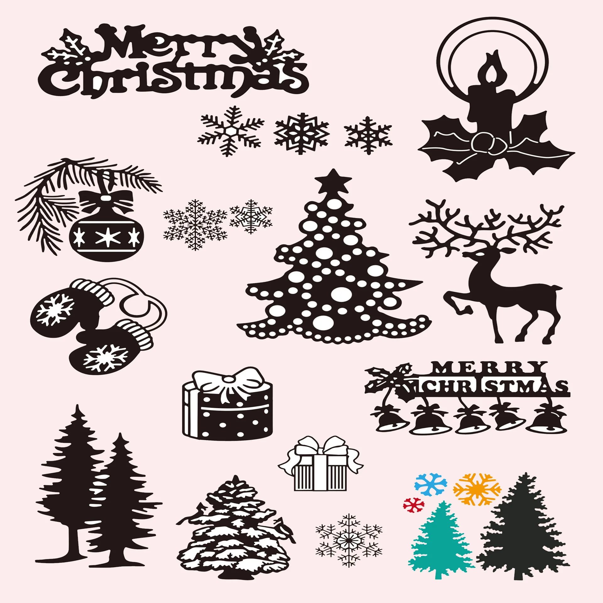 

2019 New Christmas Decor Diy Metal Cutting Dies for Scrapbook Album Card Making Tool Cutting Christmas Thanksgiving Crafts Dies