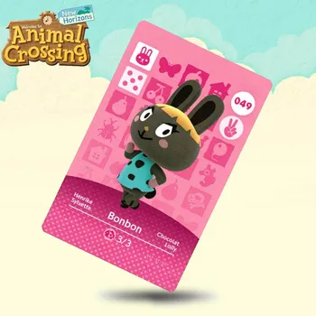 

049 Bonbon Animal Crossing Card Amiibo Cards Work for Switch NS 3DS Games