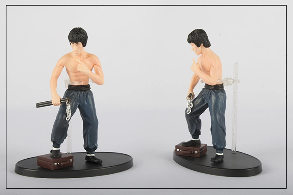 4 Pcs//set Cool Bruce Lee Kung Fu PVC Collection Model Action Figures Toys