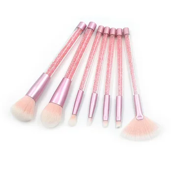 

7Pcs/Set Professional Crystal Handle Makeup Brushes Set Eyeshadow Blush Foundation Brush Lip Brush Make up brush Kits maquiagem