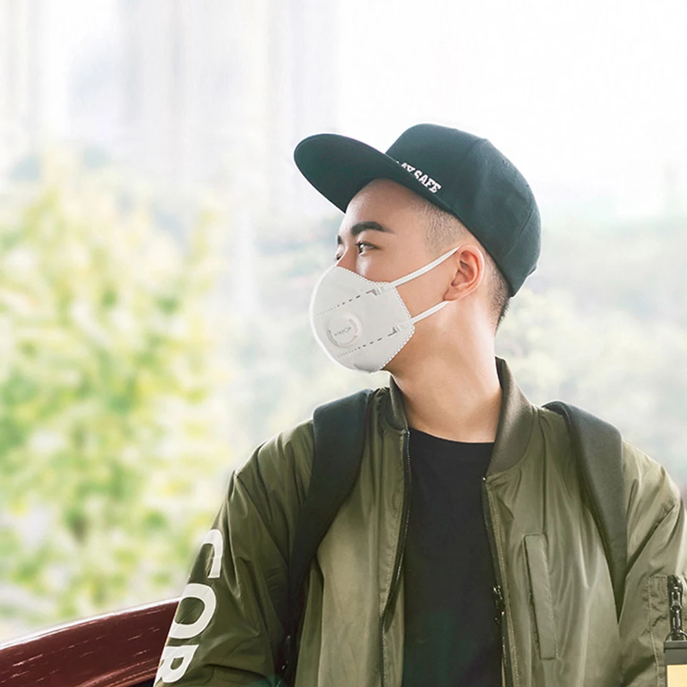 2 шт. Xiomi Mijia Airpop портативная одежда PM2.5 анти-Дымчатая маска регулируемое ухо висячие удобные для xiaomi умный дом