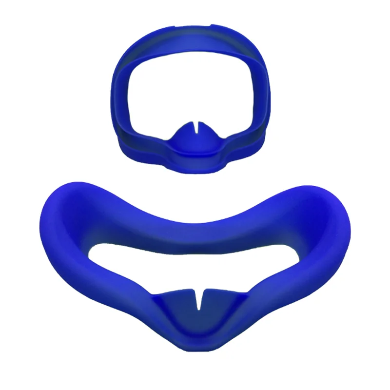 Blue Анти-пот повязка на глаза, маска для сна коврик для Oculus Quest VR очки герметичная, силиконовая крышка для лица для Oculus Quest control смываемая Маска Крышка - Цвет: Blue