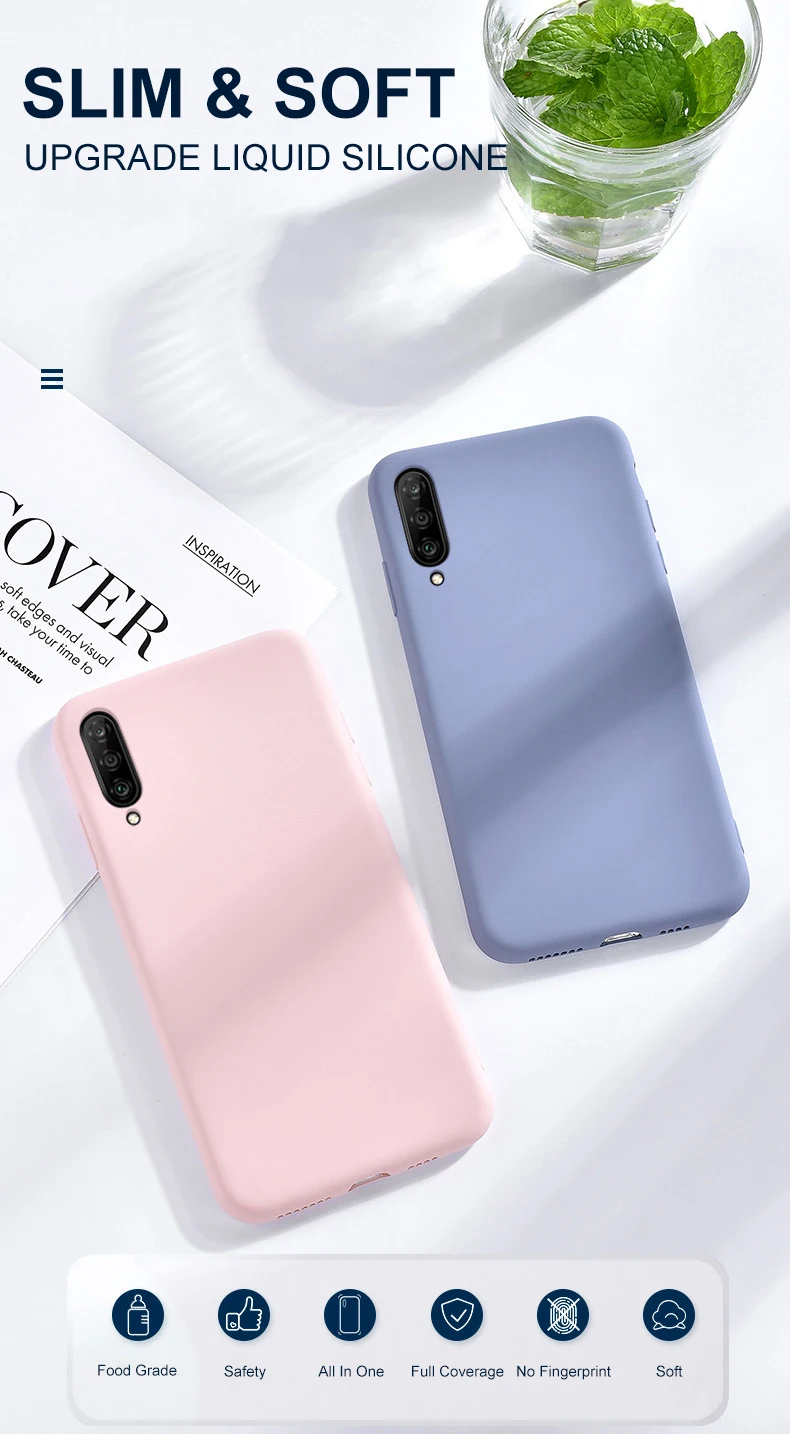 Роскошные Карамельный цвет силиконовый чехол для samsung Galaxy A10 A20 A30 A40 A50 A60 A70 A80 A90 M10 M20 M30 A7 жидкий силиконовый чехол