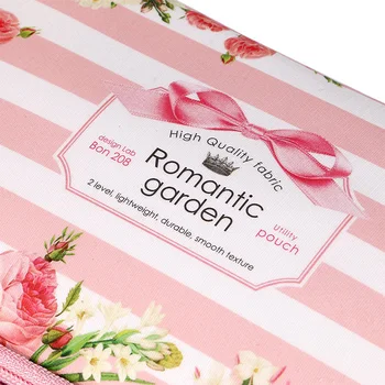 

bon208 Floral Pencil Case with Compartments -High Capacity Double Layers Pencil Pouch Stationery Organizer Multifunction Cosmeti