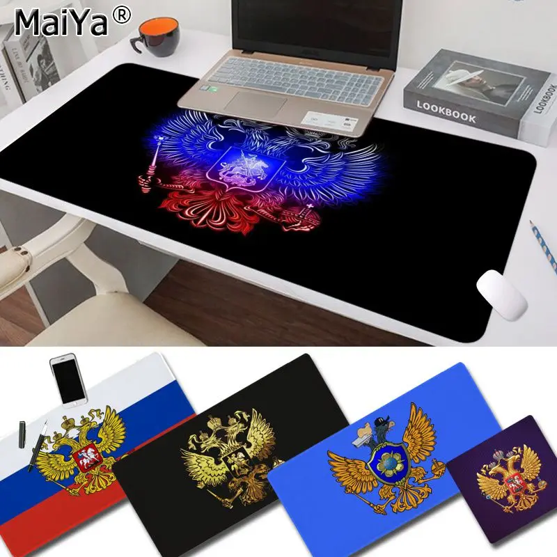 Резиновый прочный Настольный коврик для мыши Maiya с российским флагом версия