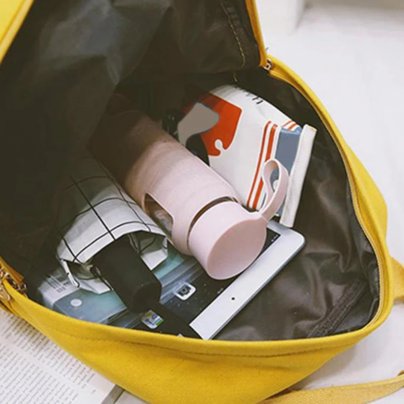 Холщовый Рюкзак для девушек, милый бальный рюкзак для волос, школьный рюкзак на плечо, сумка для путешествий, брезентовый Рюкзак для студентов