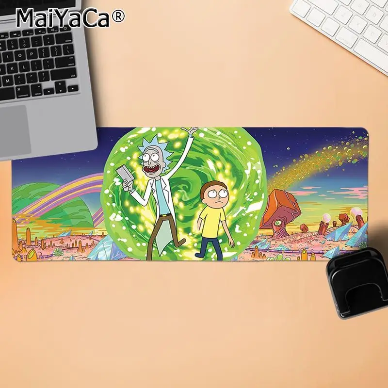 MaiYaCa Рик и Морти коврик для мыши с принтом из мультфильма геймерская игра коврики Удобная мышка коврик для игровой мыши - Цвет: LockEdge 30X90cm