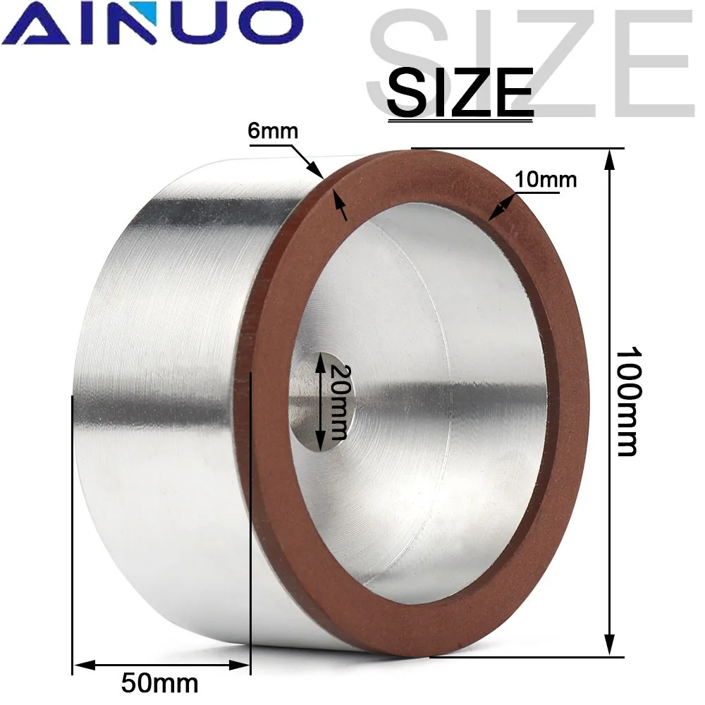 Cup Grinding Wheel Diamond Grinding Disc for Alloy Tungsten Steel Ceramic Polishing Abrasive Grit150# 100mm grinding disc,abrasive wheel,grinding wheel