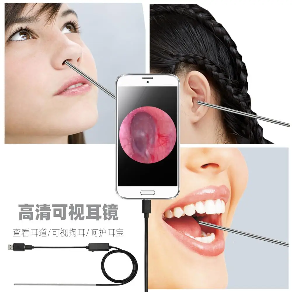 3.9MM Endoscope Camera Near focal length Ear Nose Wifi Endoscope 4LED Camera Inspection Endoscope L