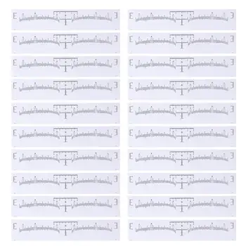 

Reusable Semi-permanent Eyebrow Ruler Eyebrow Measuring Tool Manual Ruler Micro Blading Caliper Stencil Makeup Tools