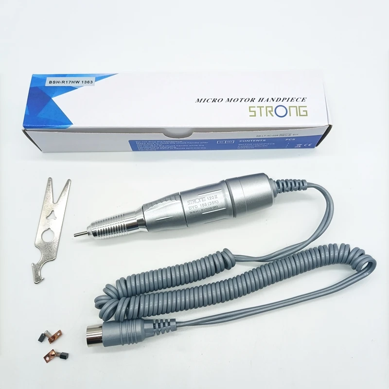Strong 210 207B 35K Control Box 35000RPM Micromotor Electric Manicure Drill Set for Nail Drill Machine Polishing Nail File Tool 5