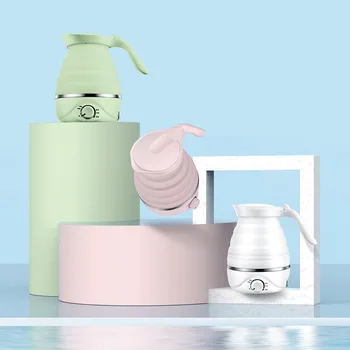 

Travel Folding Silicone Electric Kettle Mini Portable Kettle Small Boiling Water Automatic Thermostat Power Off