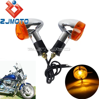 

Motorcycle Turn Signal Lights Amber Light Turn Indicators Turn Signals For Honda VTX 1800 TYPE C R S N F T RETRO Custom