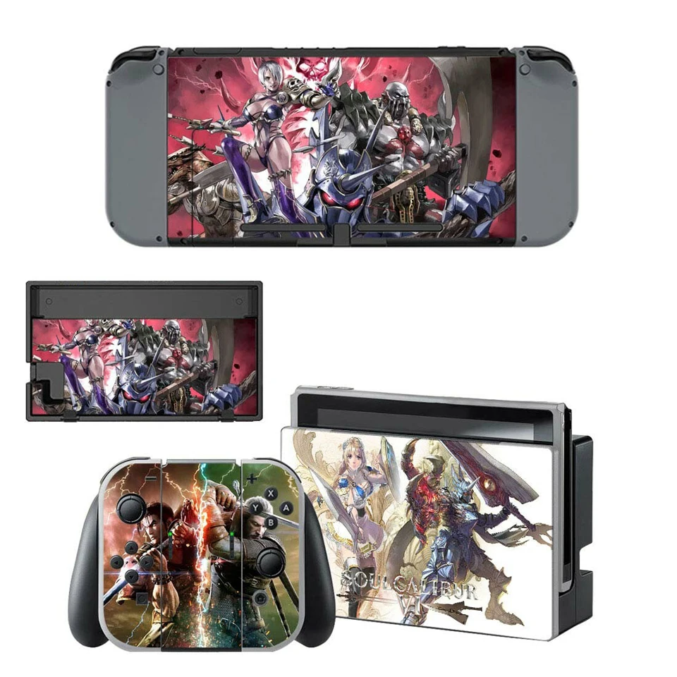 YSNS1675 Настенный переключатель наклейка Soul Calibur 6 наклейка виниловое покрытие наклейки на выключатель комплект для nintendo Switch Console Joy-Con док-контроллер - Цвет: YSNS1675