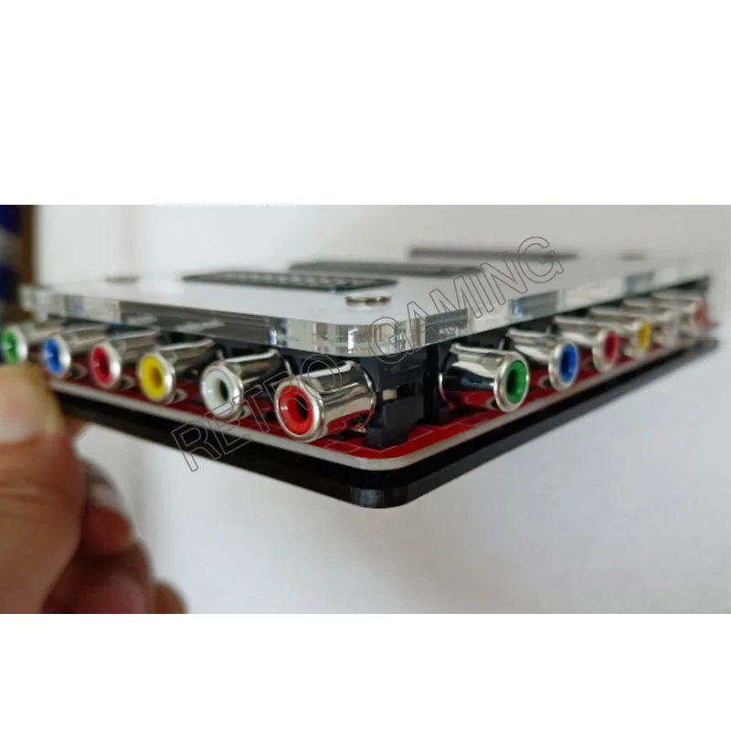 US $310.00 1 input 4 output Acrylic Case Video Mini Scart Distributor Converter EUR Automatic switcher Adapter RCA SVHS AV TV Audio Divide