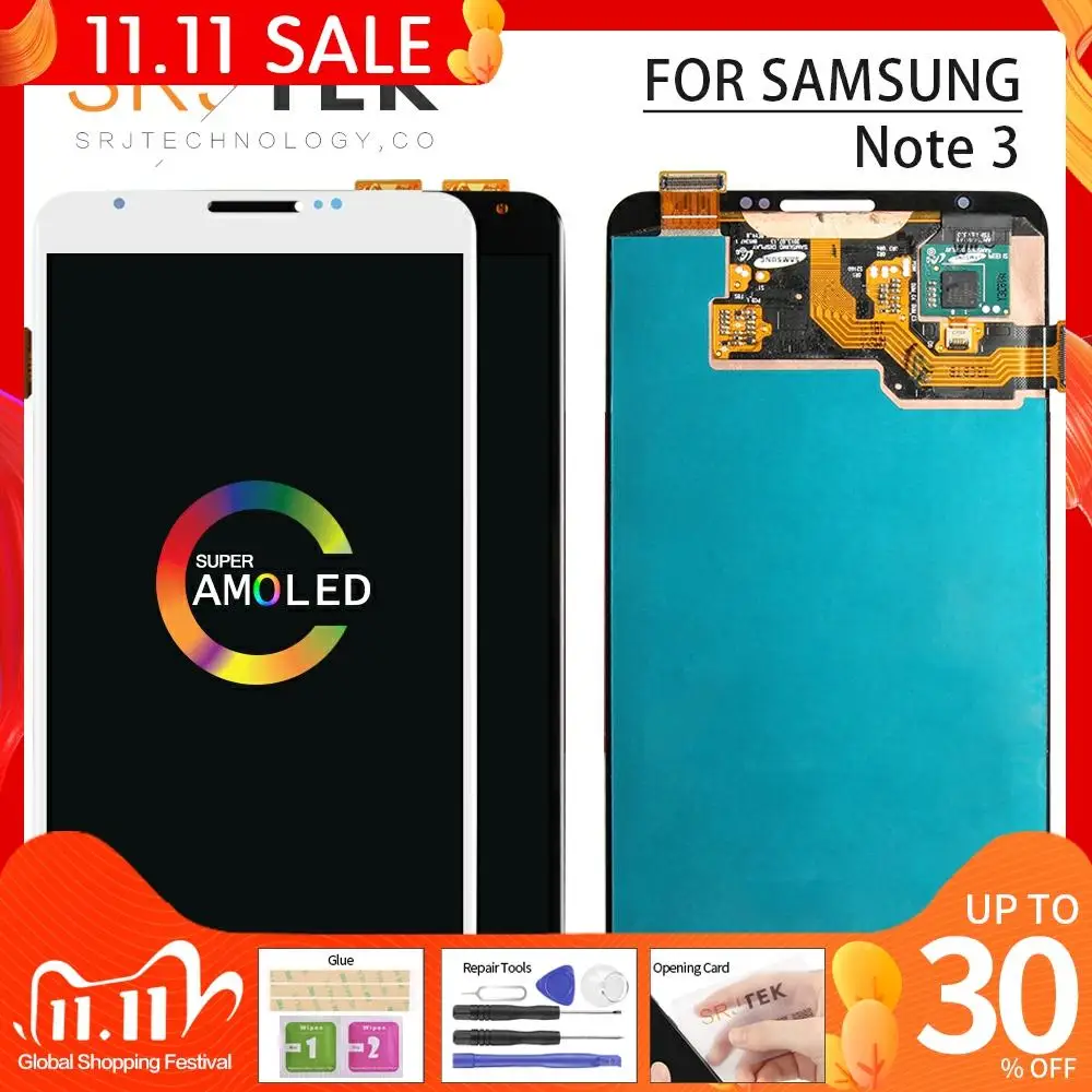AMOLED/OLED/IPS экран для Samsung Galaxy Note 3 дисплей N900P ЖК сенсорный дигитайзер Сенсорное