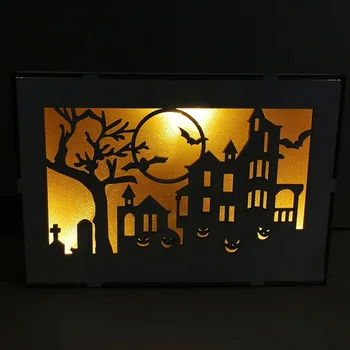 

2Pcs Photo Backgrounds Eco-friendly Exquisite Witch Lanterns for Party