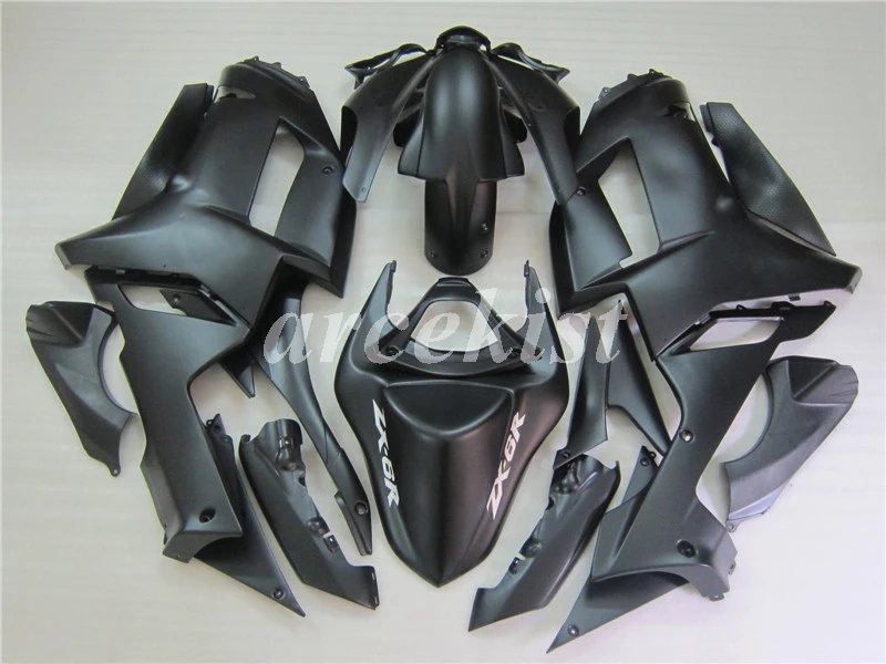 ABS мотоцикл Обтекатели наборы Подходит для Kawasaki Ninja ZX-6R ZX6R 2007 2008 07 08 636 Пользовательские черный и белый West