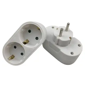 

European Conversion Plug 1 TO 2 1to 3 1 t 4 Way Socket Adapter EU Standard Power Adapter Socket 16A Travel Plugs AC 110~250V