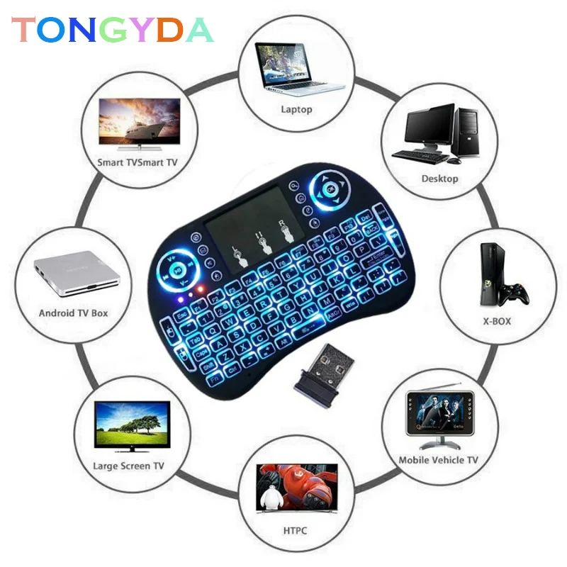 

Mini i8 Air mouse English Wireless Keyboard Touchpad Normal i8 keyboard For Android TV BOX x96 Air Mouse PS3 PC Hebrew Arabic