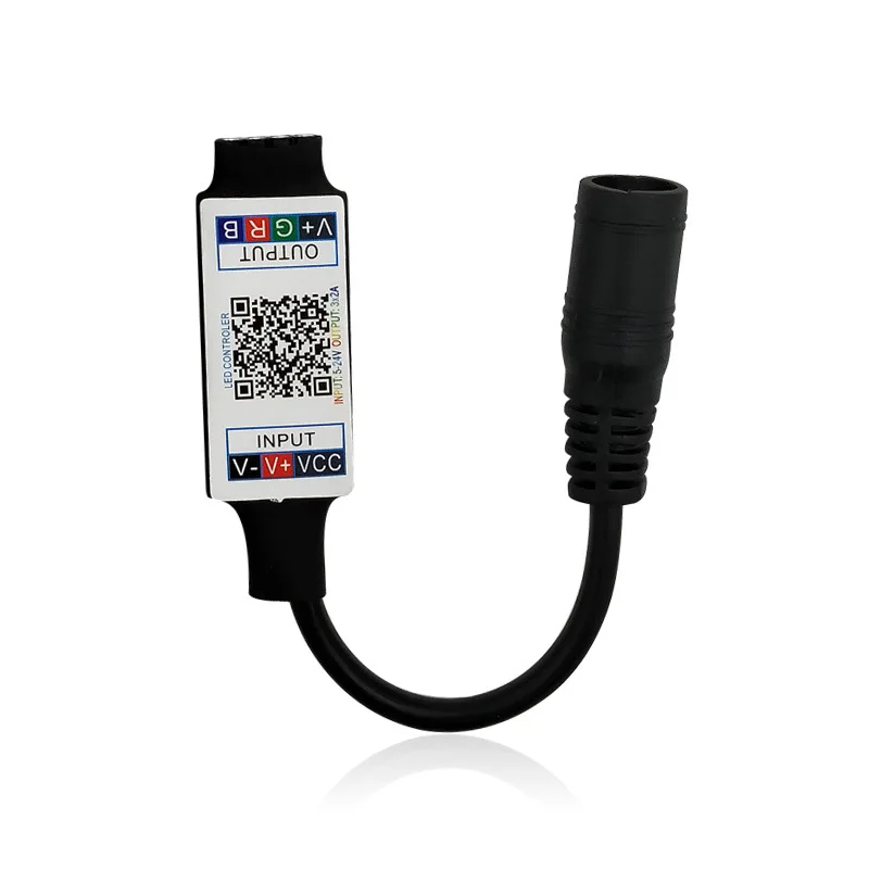 Миниатюрный Bluetooth контроллер RGB музыкальный для светодиодных лент RGBW 5 В 12 24