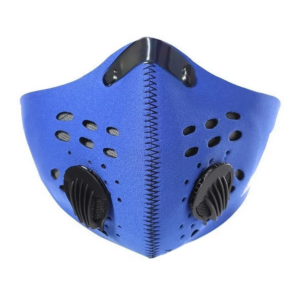 Pollution Mask Adult Anti PM 2.5 Pollen Dust Mask Washable Anti-fog Anti Dust Mask Activated Carbon Filter with 2 Filters