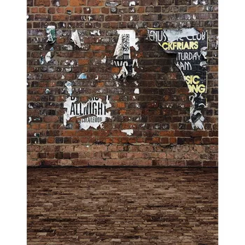 

Old film Photo Backgrounds Brick wall floor polyester art fashion Photo Backdrop For photographer Photo Studio Photophone S-2265